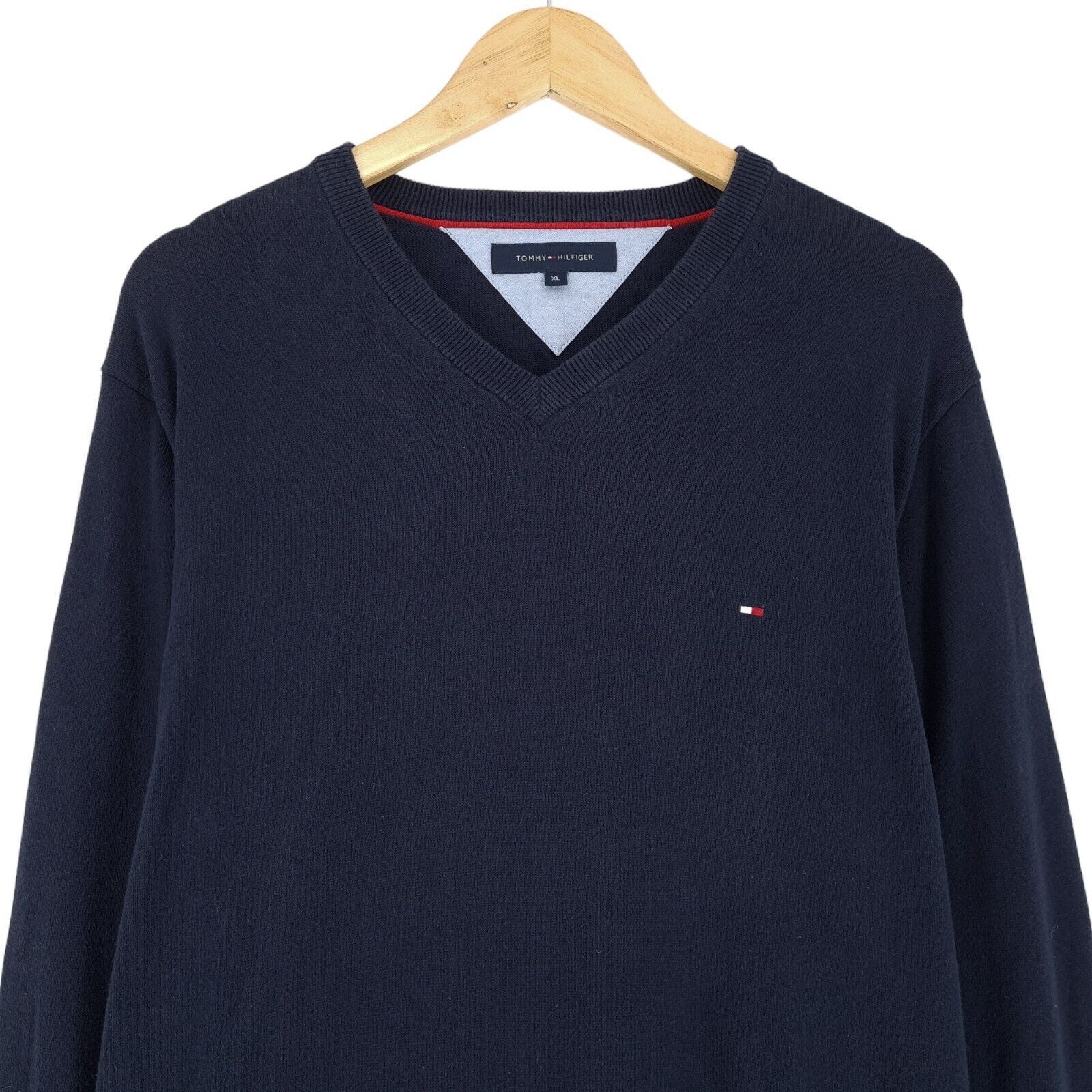 Vintage Tommy Hilfiger Men Jumper Sweater Blue Pu… - image 2