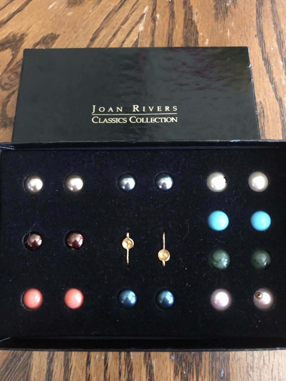 NIB JOAN RIVERS INTERCHANGEABLE  POST PIERCED EAR… - image 2