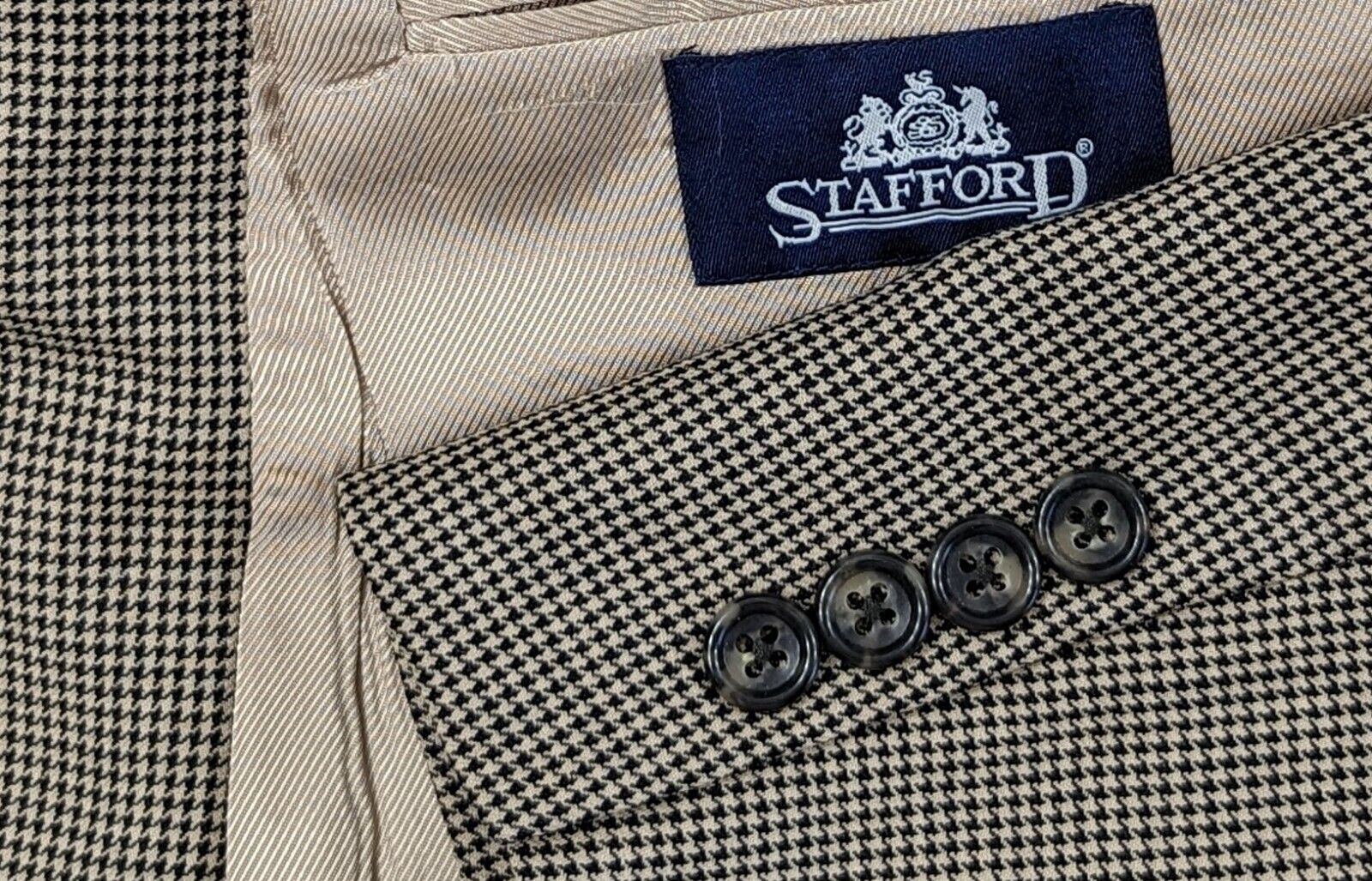 Stafford Blazer Sport Coat Two Button Jacket Wool… - image 1