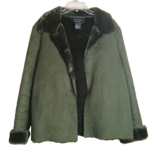 Coaco New York Penny Lane Coat Womens Large Green… - image 1