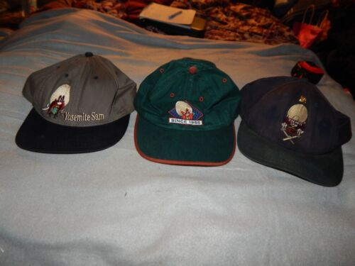 Acme Clothing Yosemite Sam Hats Lot Of 3 Estate F… - image 1