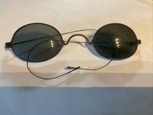 Antique Wire Frame SUNGLASSES Round  Steampunk gl… - image 1