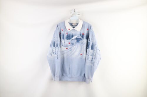 Vtg 90s Streetwear Womens Large Distressed Winter… - image 1