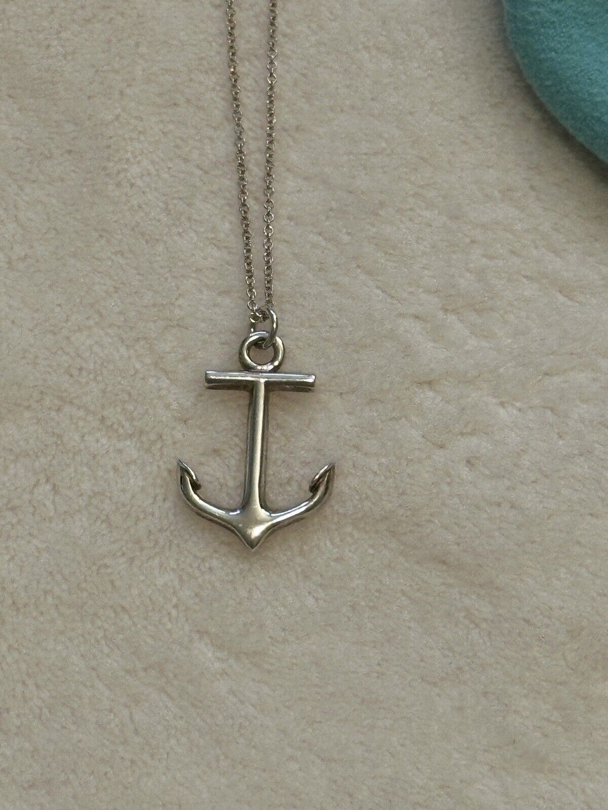 Rare Tiffany And Co Sterling Silver Anchor Neckla… - image 3