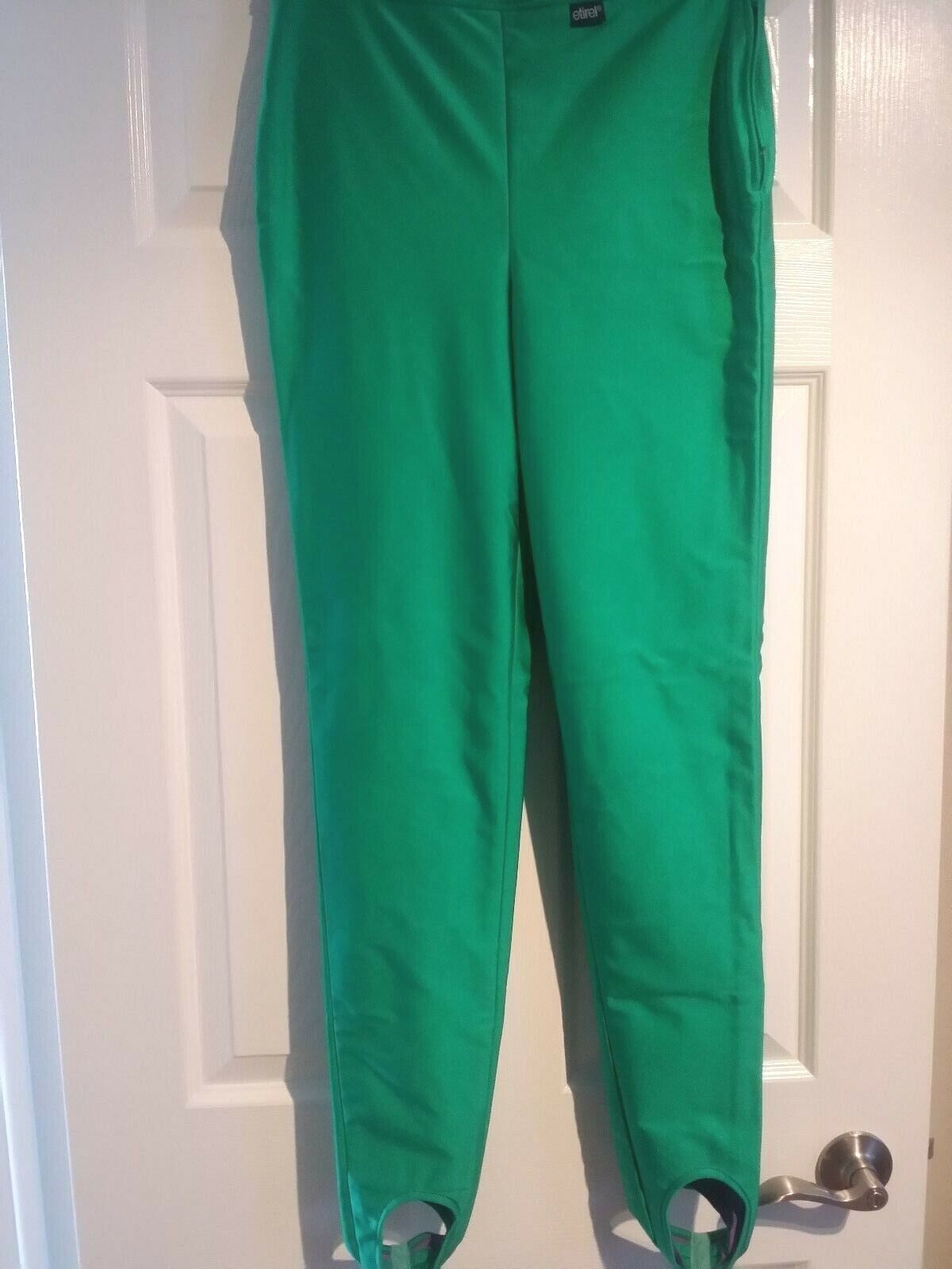 Etirel Stirrup Stretch Sportswear Neon Green Pant… - image 1