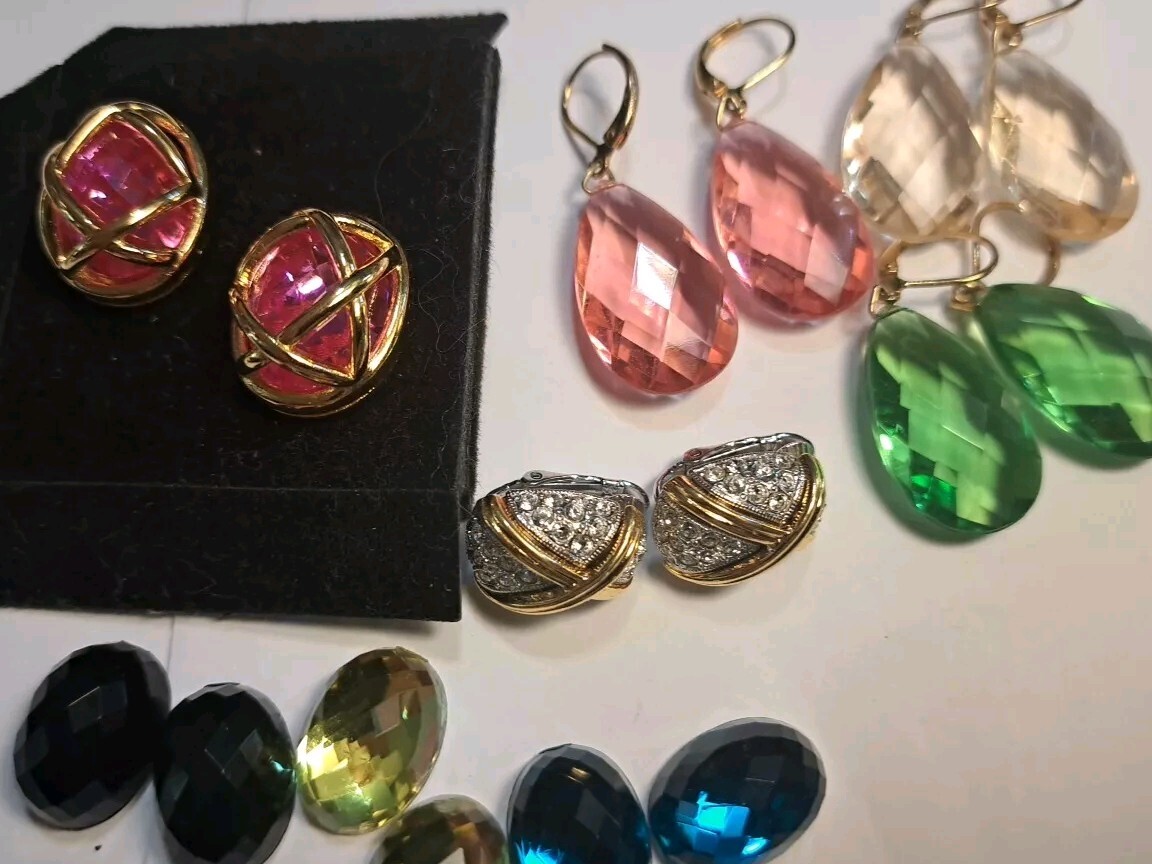 Joan Rivers Earring Lot Pierced & Clip - image 3