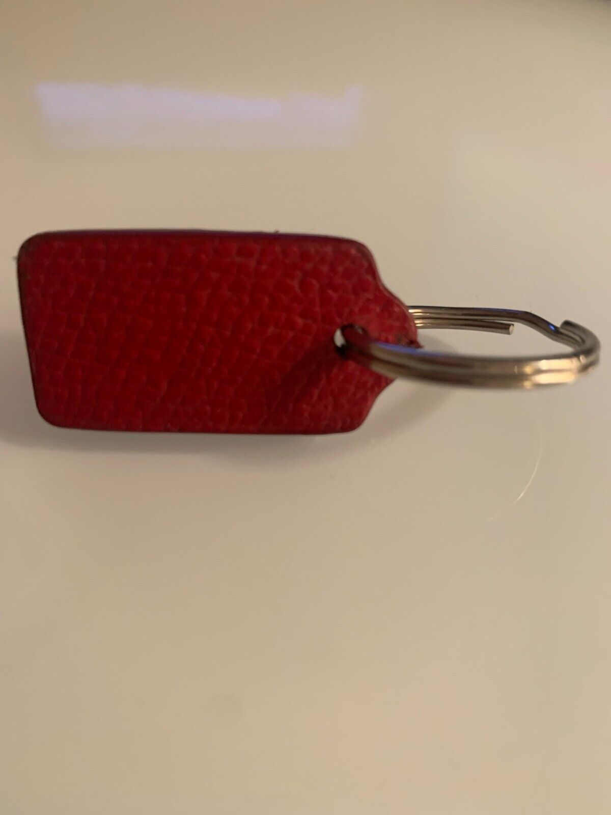 COACH NEW YORK RED LEATHER FOB BAG CHARM KEYCHAIN… - image 2