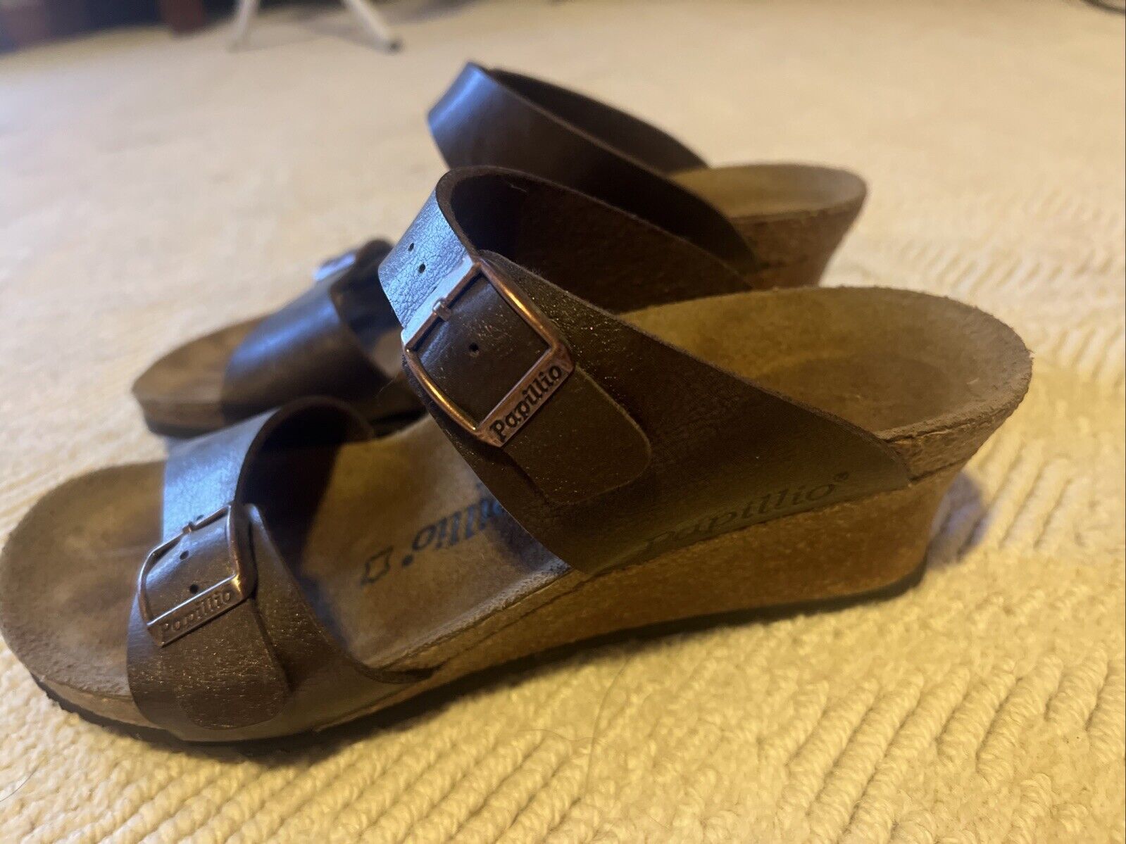 Birkenstock Papillo Wedge 39 Copper Metallic - image 2