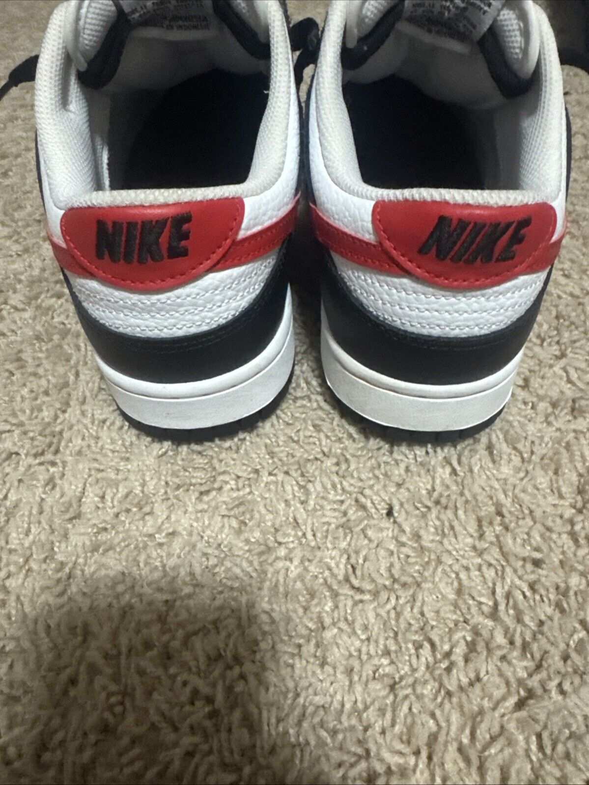 Nike Dunk Low Red And Black Size 9 - image 4