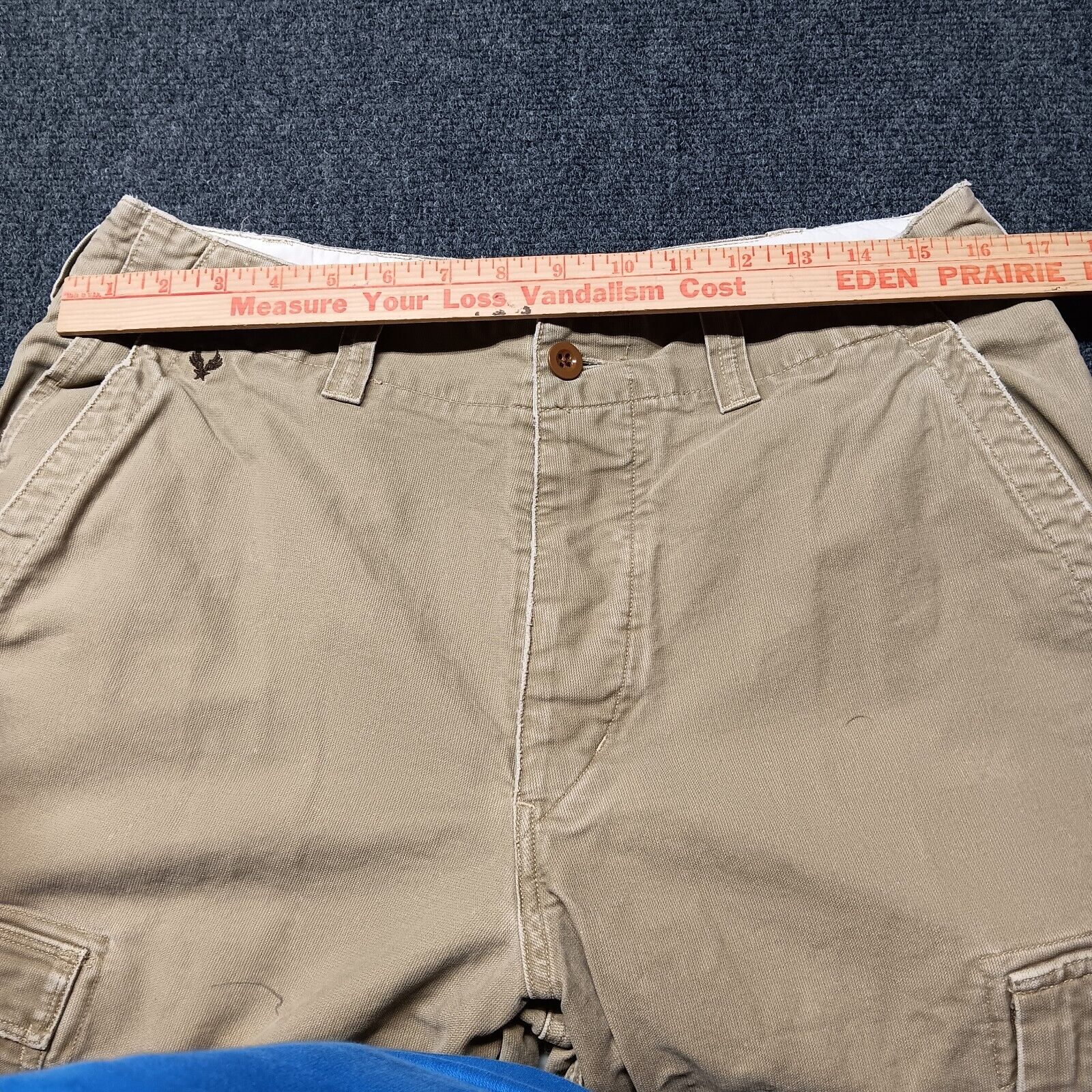 Vintage American Eagle Cargo Pants Men 32x30 Tan … - image 9