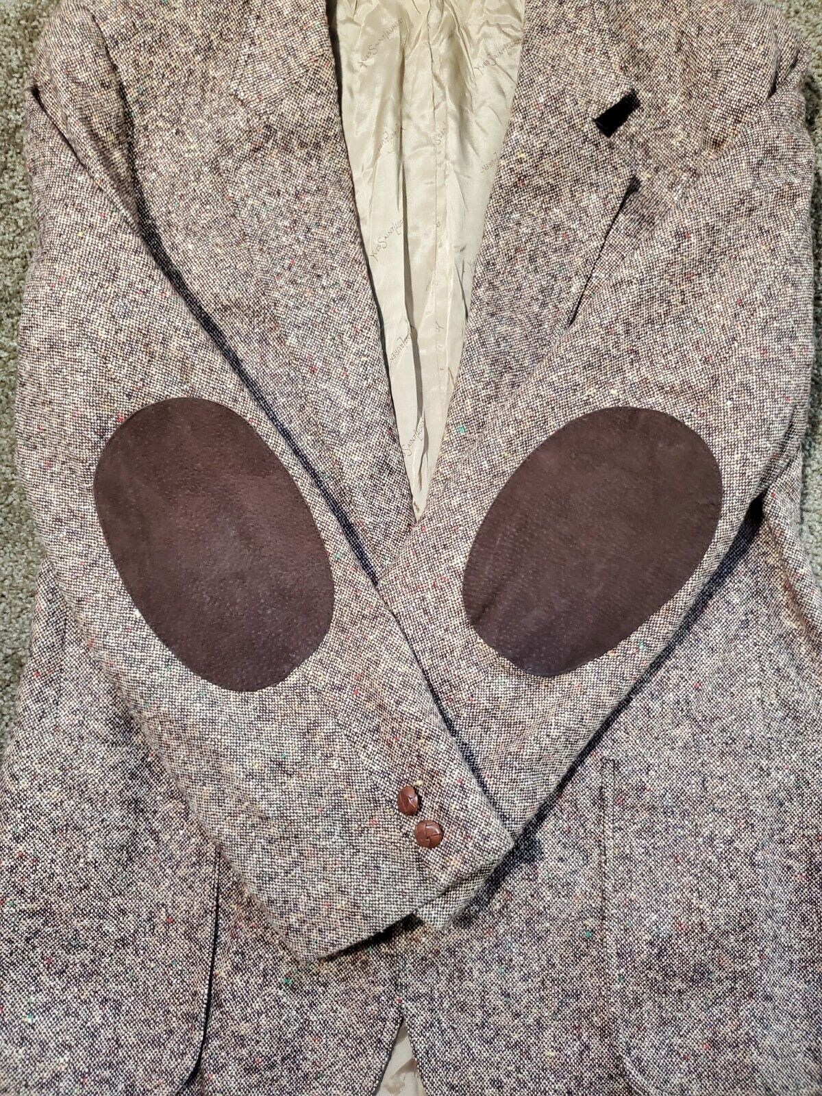 Yves Saint Laurent YSL Tweed Blazer Vintage Wool … - image 9