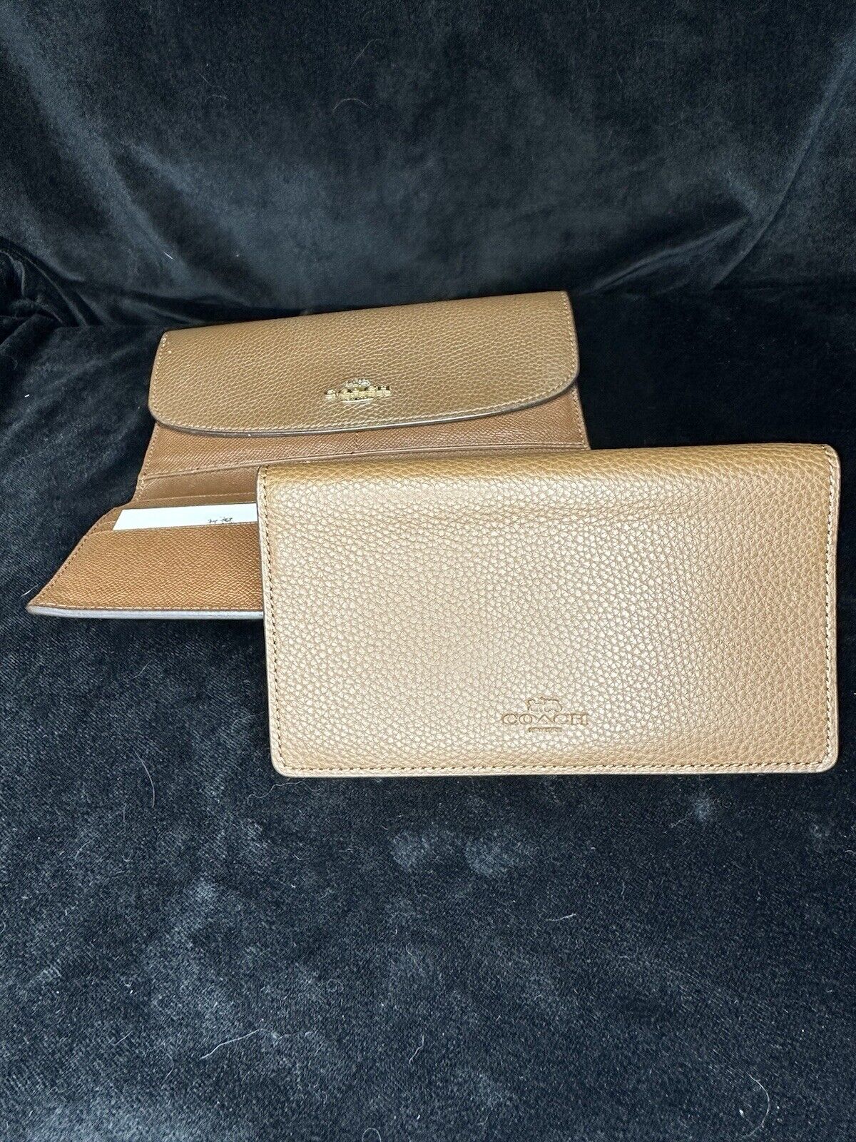 COACH LEATHER POP SLIM ENVELOPE WALLWT/POUCH -- B… - image 3