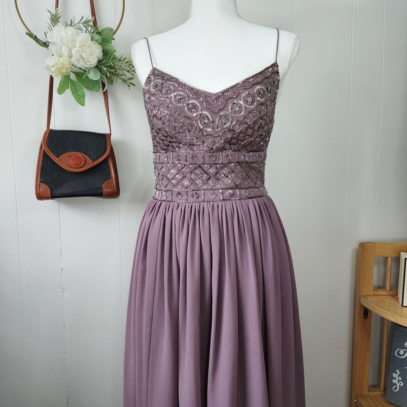 Anthropologie BHLDN Bristol Bridesmaid Dress Mauv… - image 5