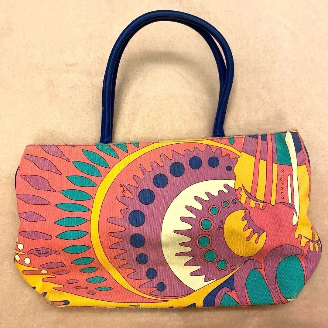 Emilio Pucci Psychedelic Pattern Hand Bag Women P… - image 2