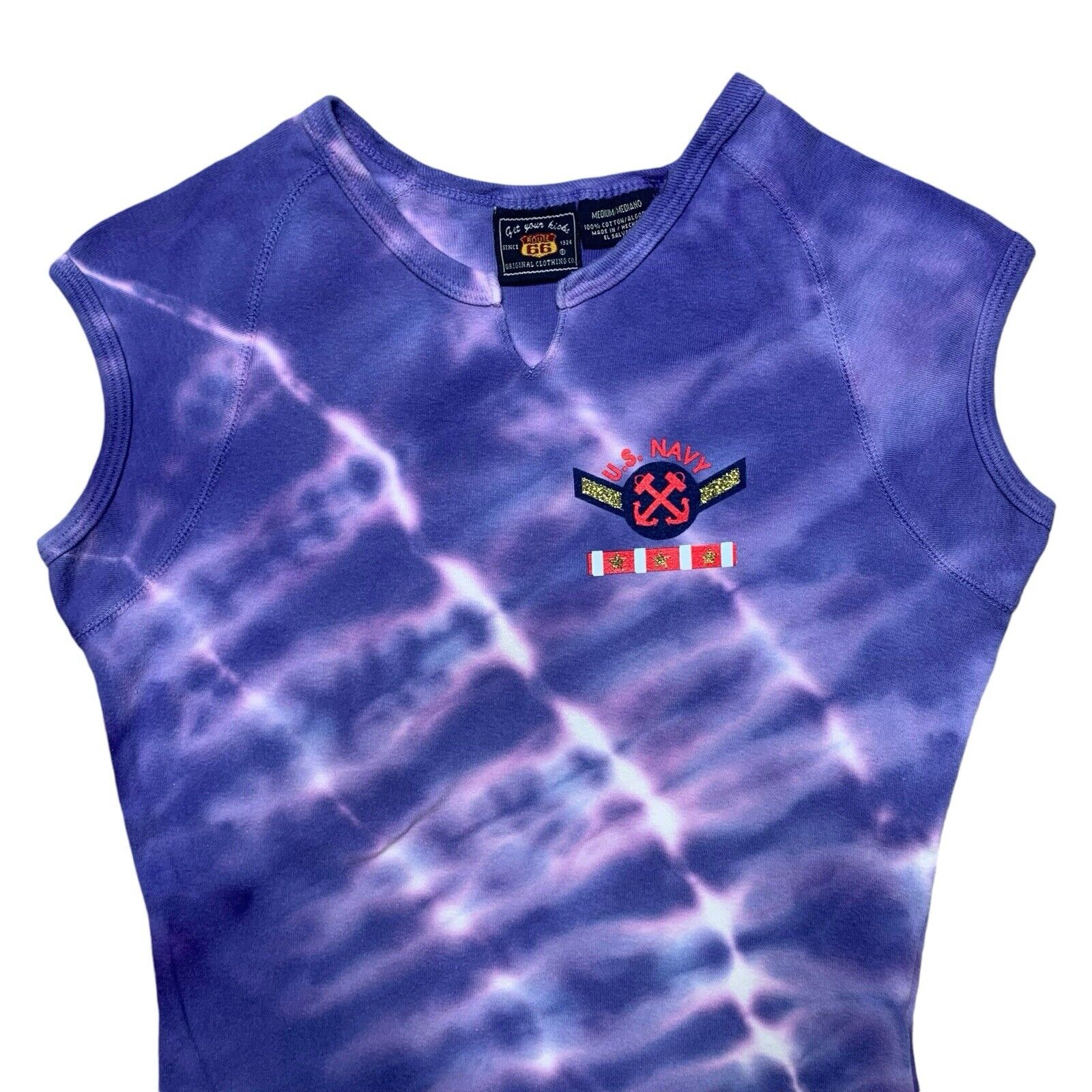 Vintage Y2K US Navy Tie Dye TShirt - image 2