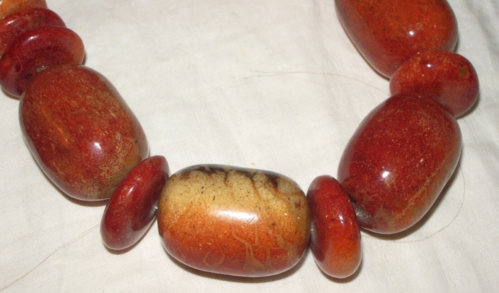 Antique Moroccan Natural Berber Amber Beaded Neck… - image 13