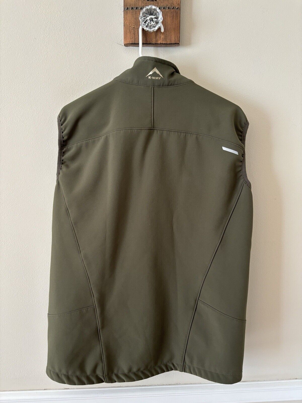 K-Way Mens Size Medium Vulcan Softshell Vest Gree… - image 5