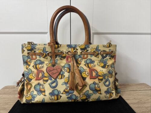 Vintage Dooney & Bourke Bumble Bee Multicolor Dou… - image 1