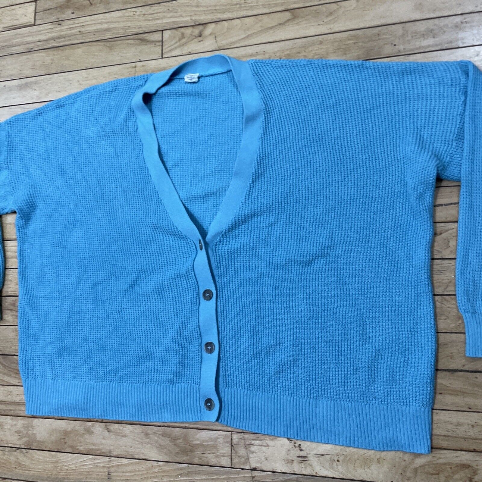 MELROSE & MARKET Cardigan Women 3X Teal Blue Chun… - image 16