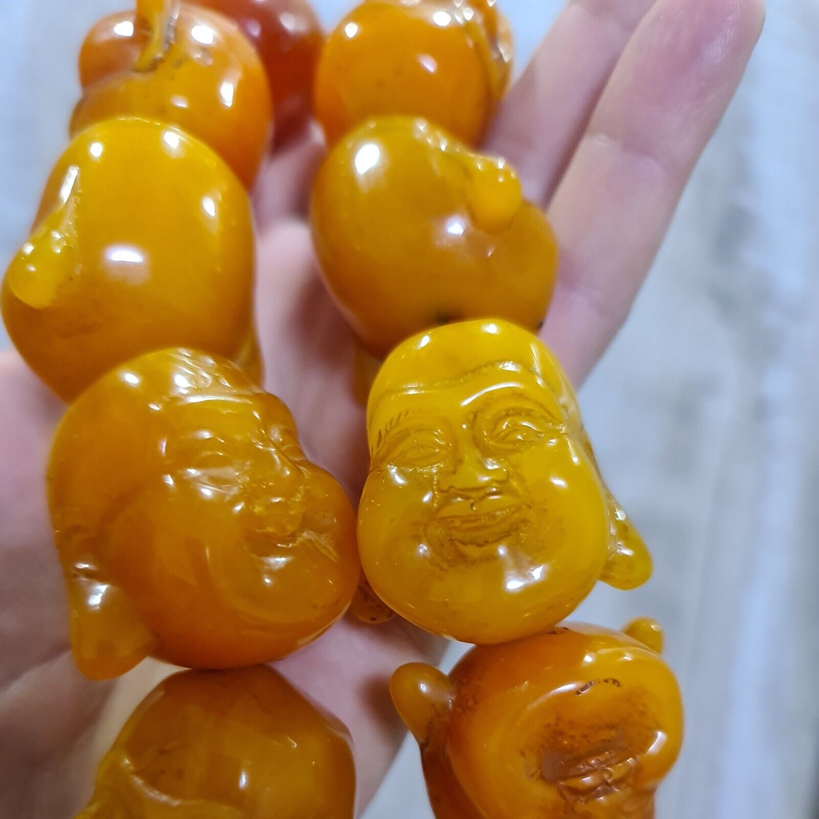 Beads Bakelite Catalin 350 gram Buddha - image 2