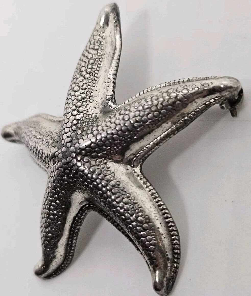 Vintage Sterling Silver .925 STARFISH Figural Bro… - image 3