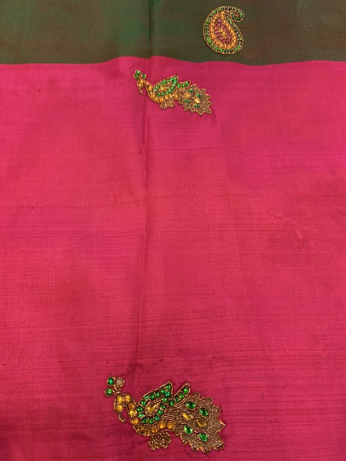 beautiful multi color pure kanchi silk saree with… - image 5