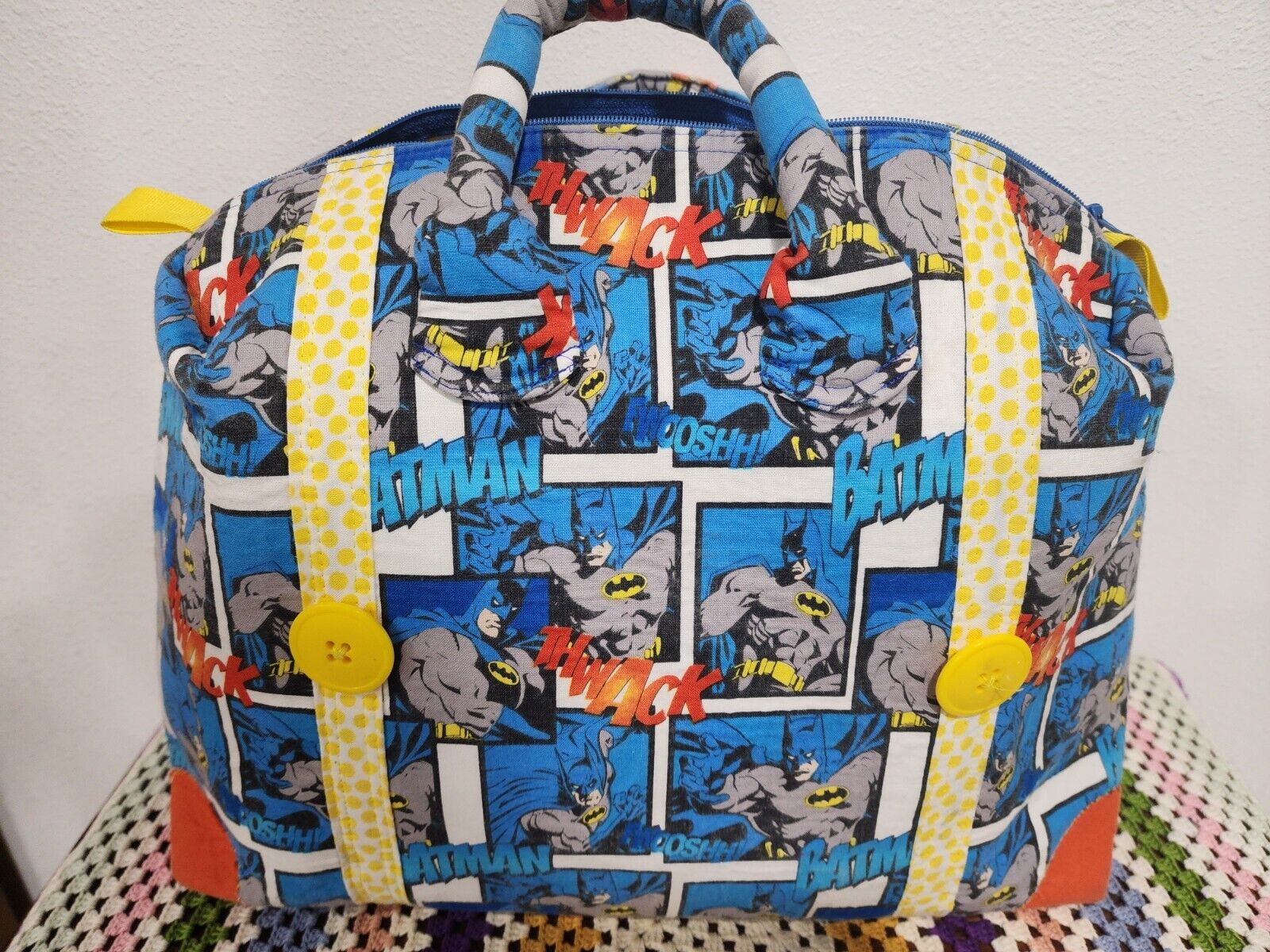 Batman Duffel Bag Tote Homemade - image 4