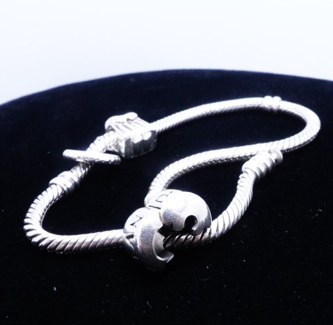 Pandora Moments Sterling Silver Snake Chain Brace… - image 4