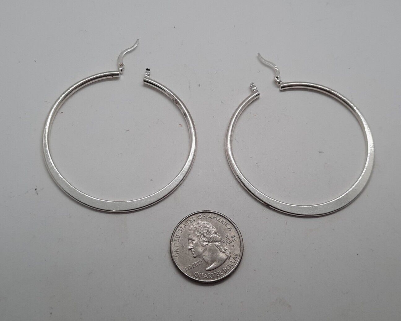 925 Sterling Silver Hoop Earrings - image 8