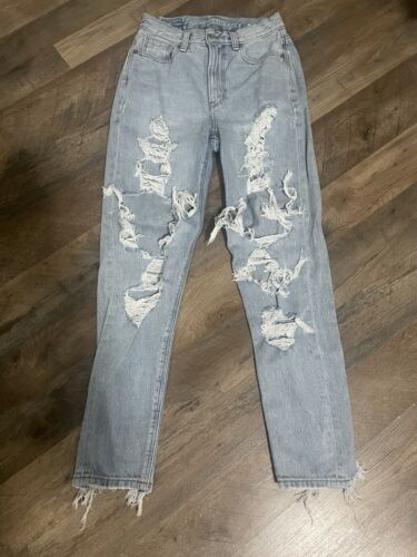 american eagle mom jeans - image 1