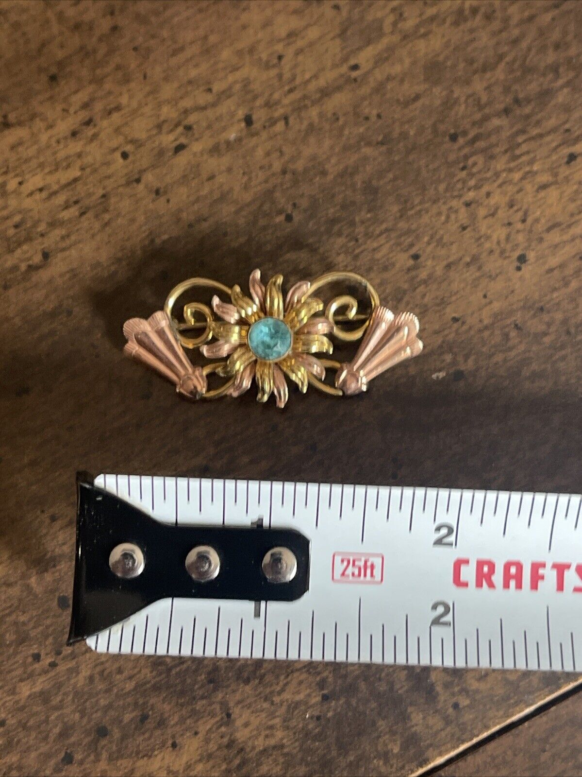 Van Dell Brooch Pin Vintage 12k GF Preowned - image 3