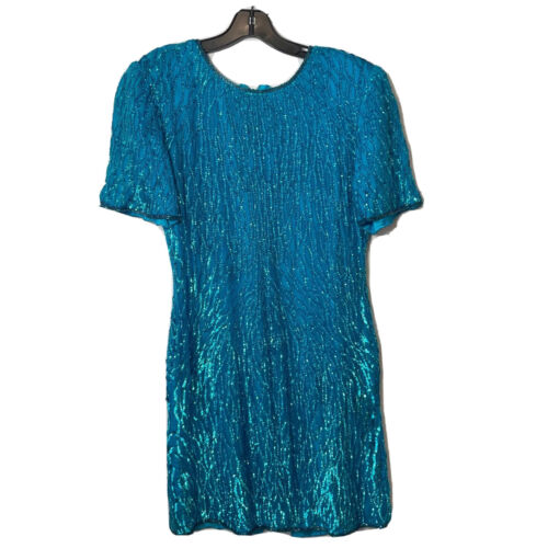 Laurence Kazar NY Womens Sequin Beaded Cocktail D… - image 1