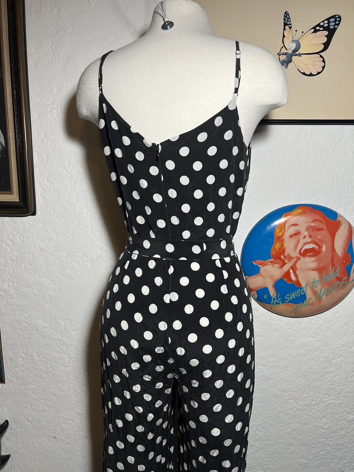 L’AGENCE SILK POLKADOT JUMPSUIT - image 4