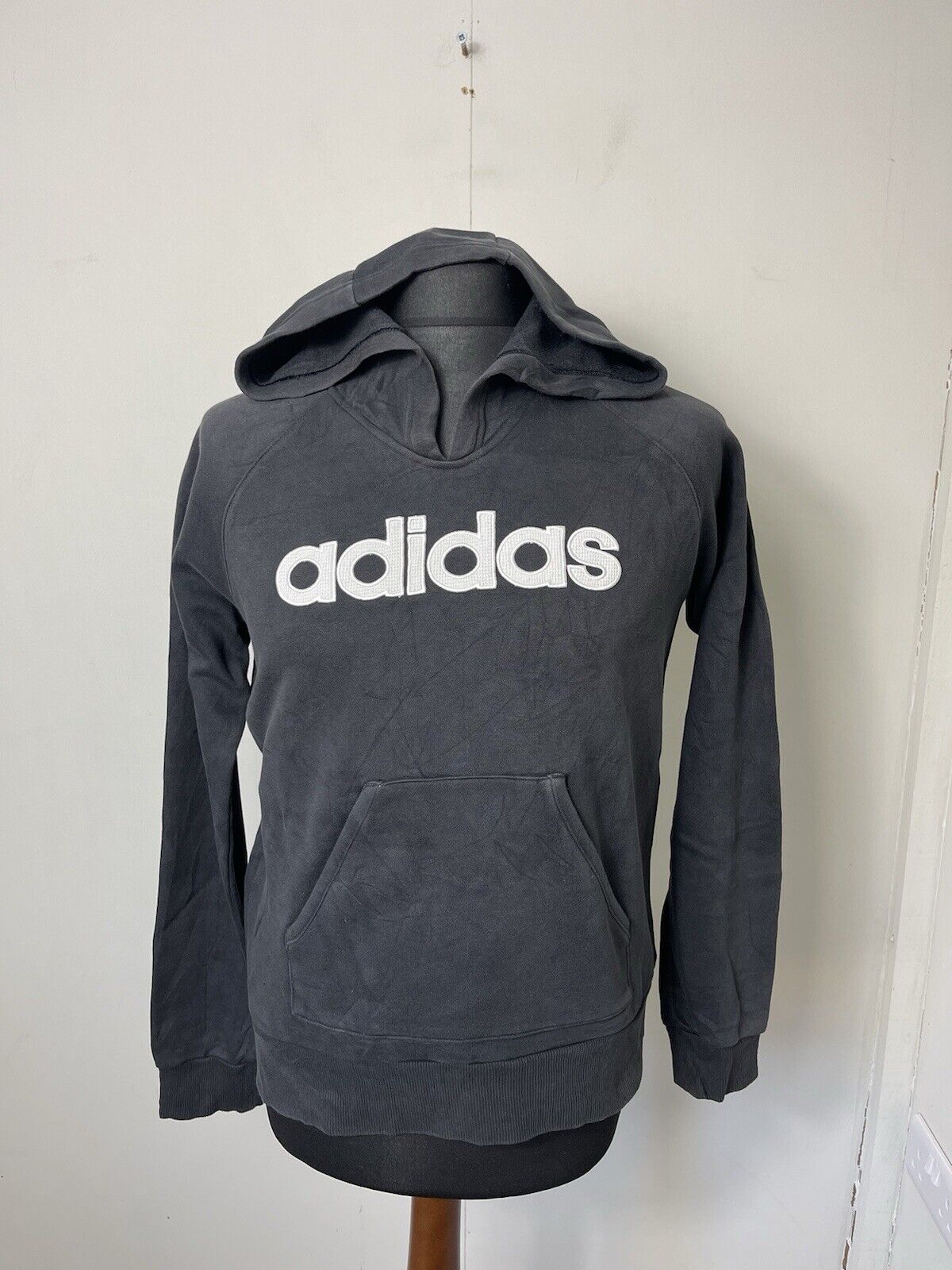 Adidas Hoodie Womens Size 14 Black Sweatshirt Ori… - image 1