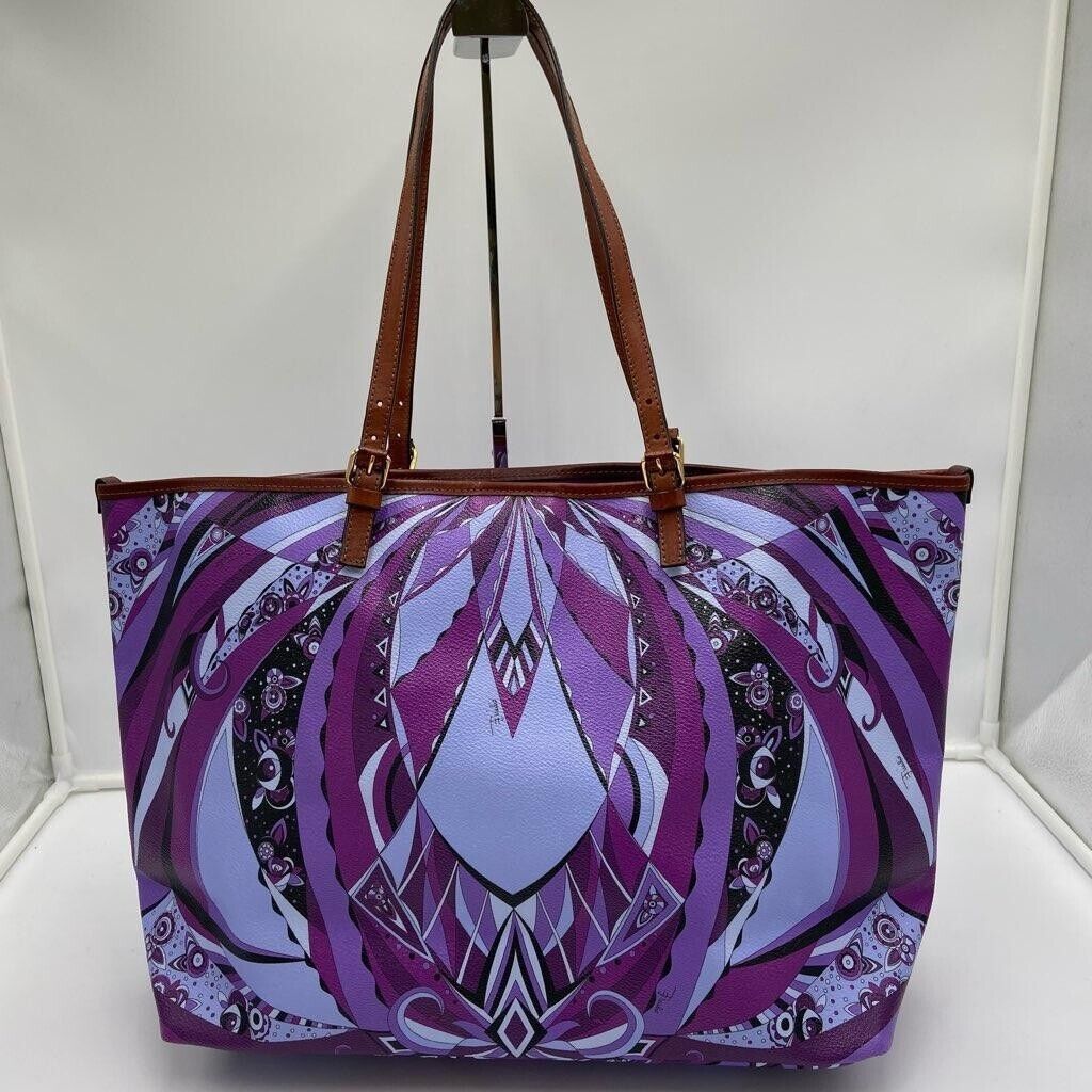 Emilio Pucci Psychedelic Pattern Tote Bag Women P… - image 2