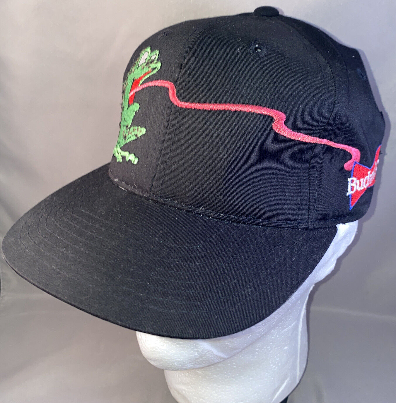 Rare Vintage 90s Budweiser Frog Snapback Hat Cap … - image 4