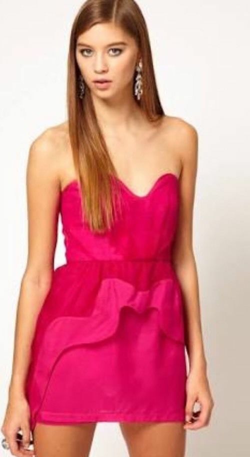 BEAUTIFUL ALICE MCCALL PINK SILK BUSTIER MINI STR… - image 5