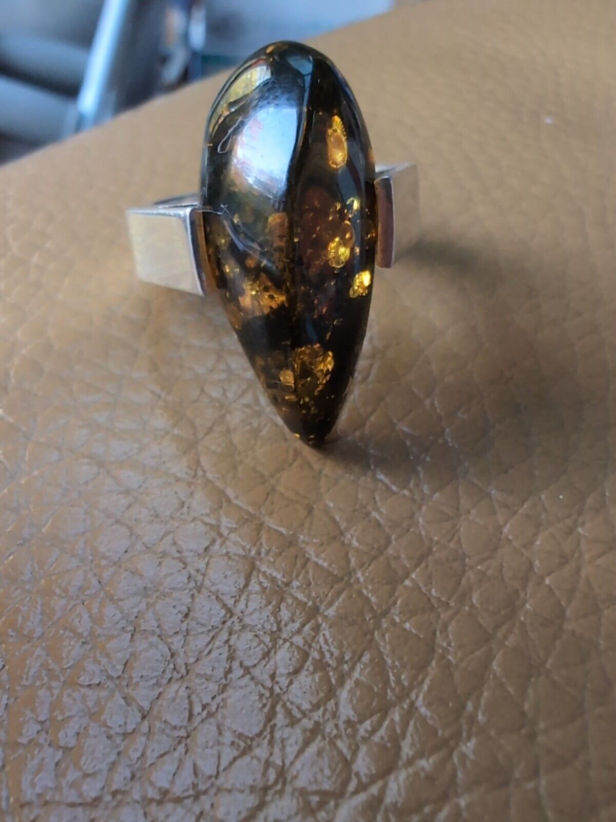 BALTIC HONEY BUTTERSCOTCH GREEN AMBER STERLING SI… - image 4