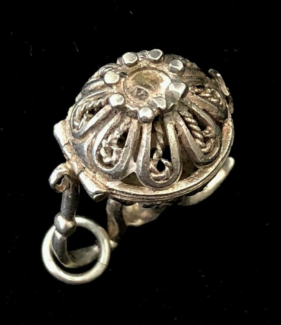 Vintage Sterling Silver Moveable Filigree Putcher… - image 5