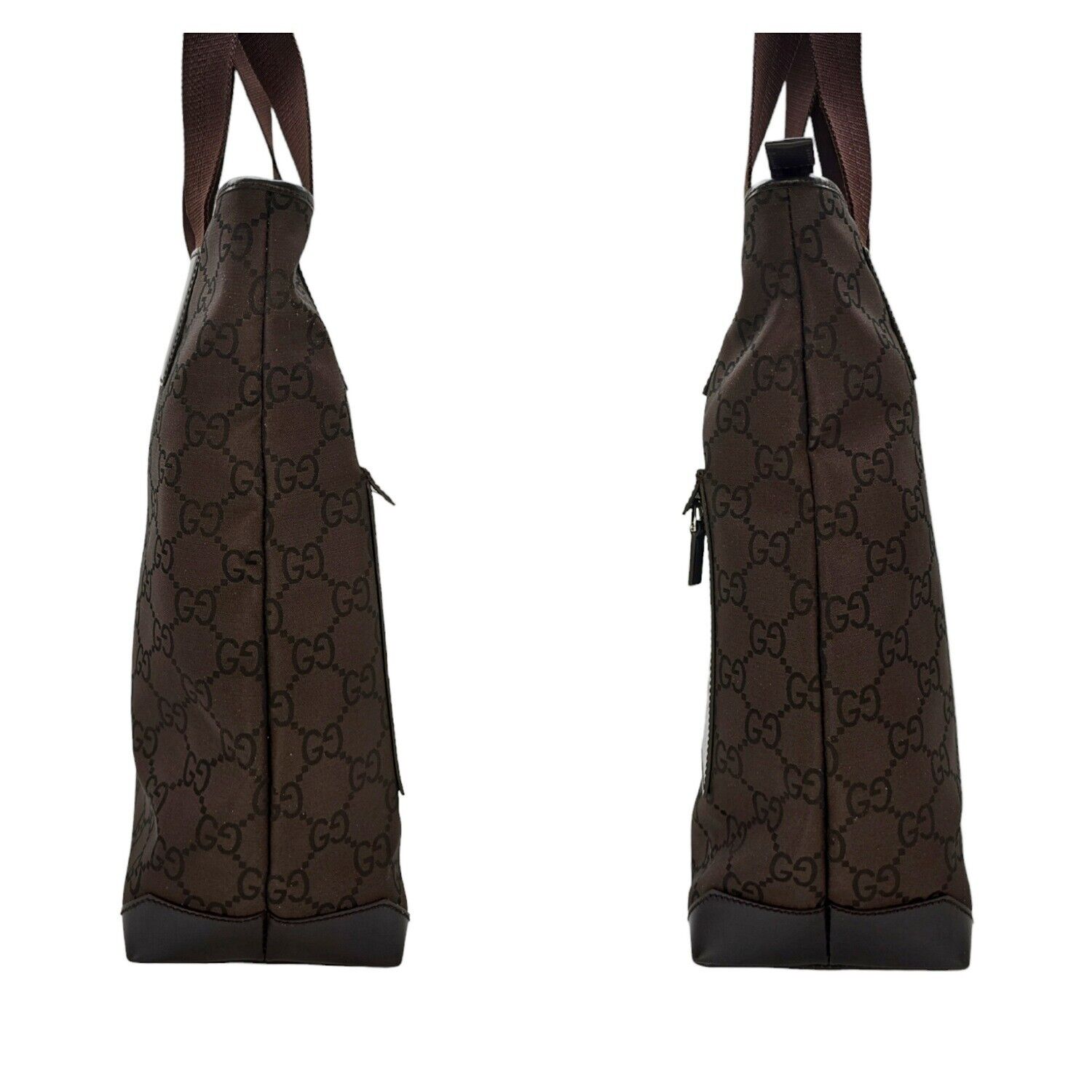 Gucci GG Monogram Nylon / Leather Tall Tote Brown - image 5