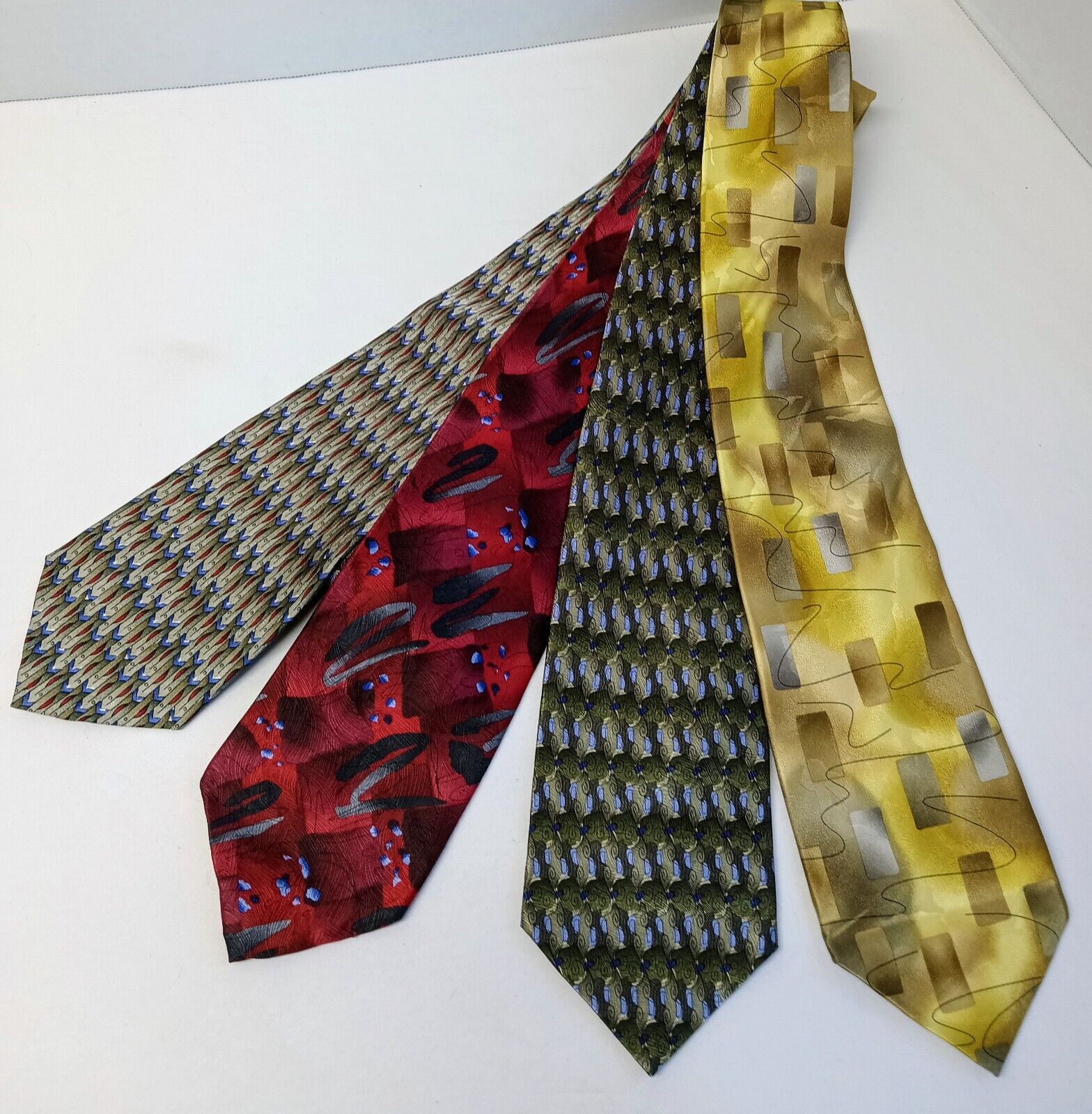 4 J Jerry Garcia Silk Designer Neckties Abstract … - image 2