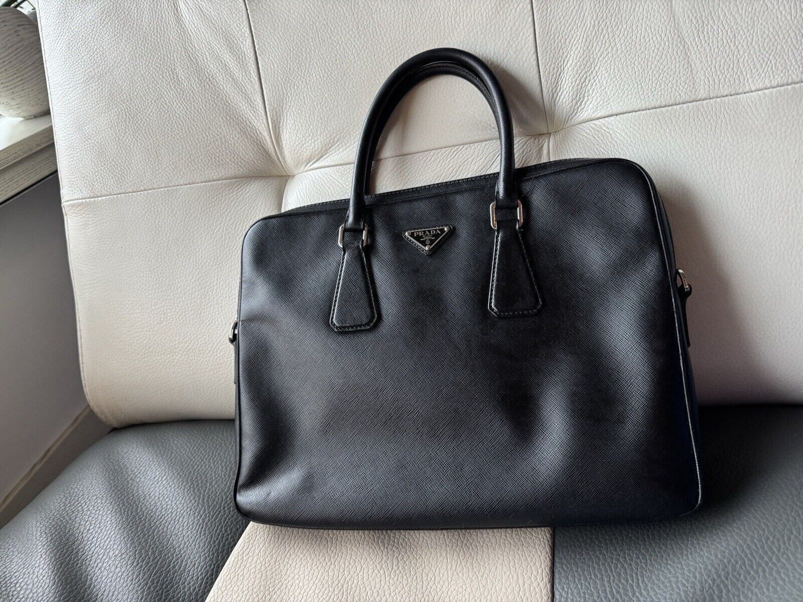 Prada Briefcase Black Leather - image 19