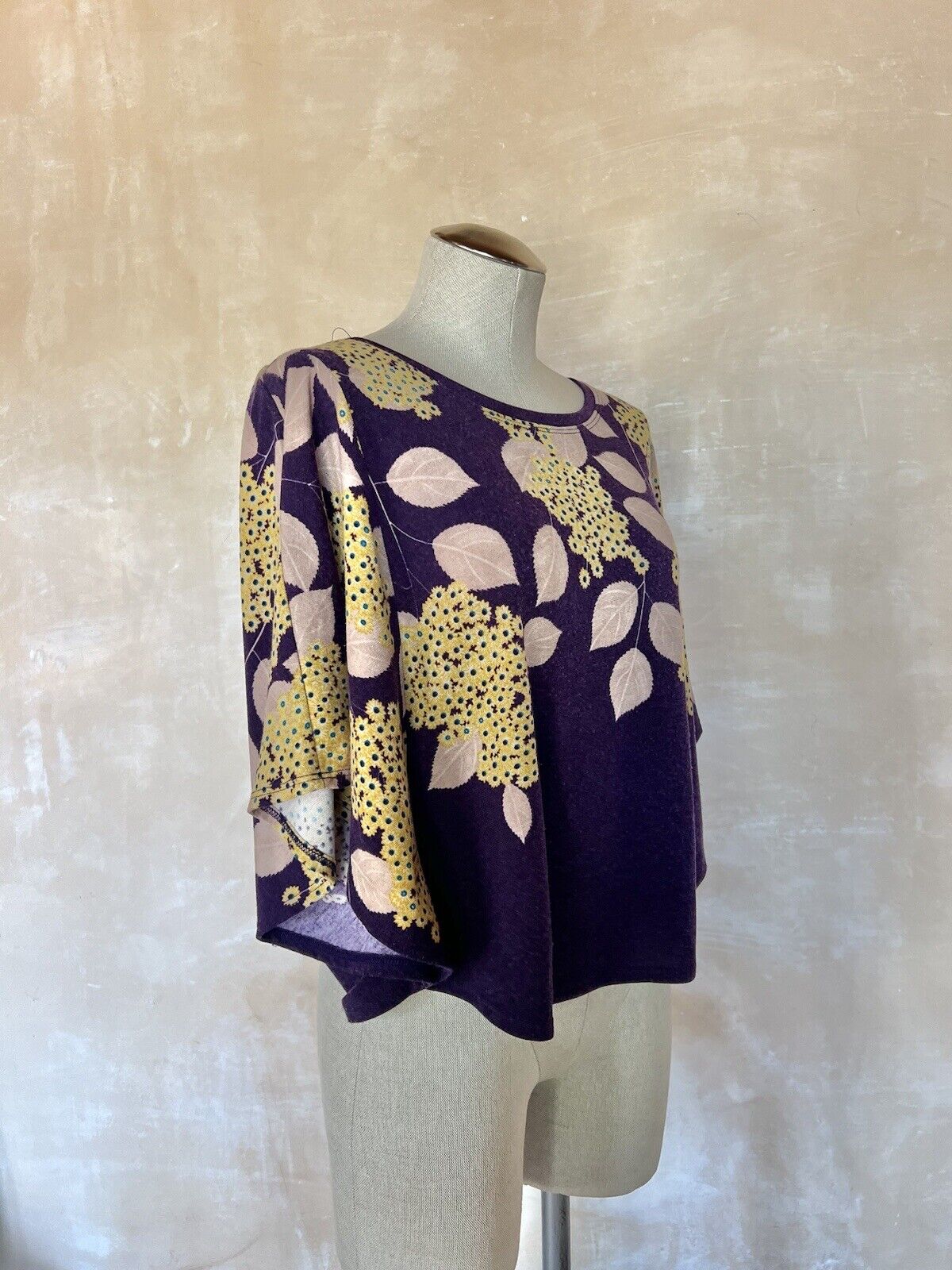 Anthropologie Harmony Purple Floral Kimono Lightw… - image 5