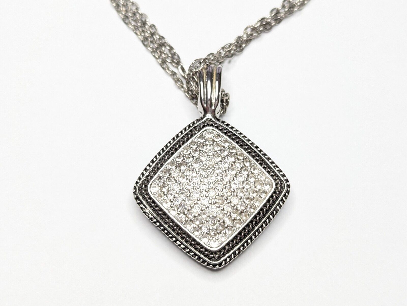 Premier Designs Reversible Pave Rhinestone Pendan… - image 6