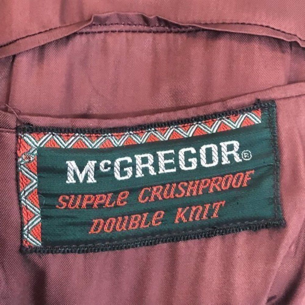 1970's McGregor Supple Crushproof Double Knit Red… - image 5