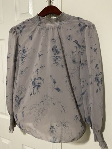 Aritzia Wilfred Valencia Floral Blouse Size Medium