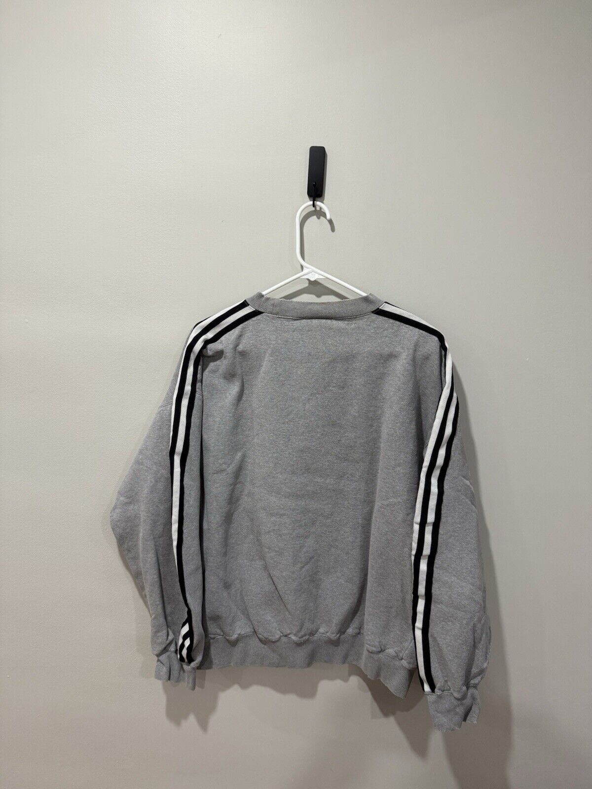 Vintage Y2K Men's Adidas Grey Oversized Boxy Swea… - image 2