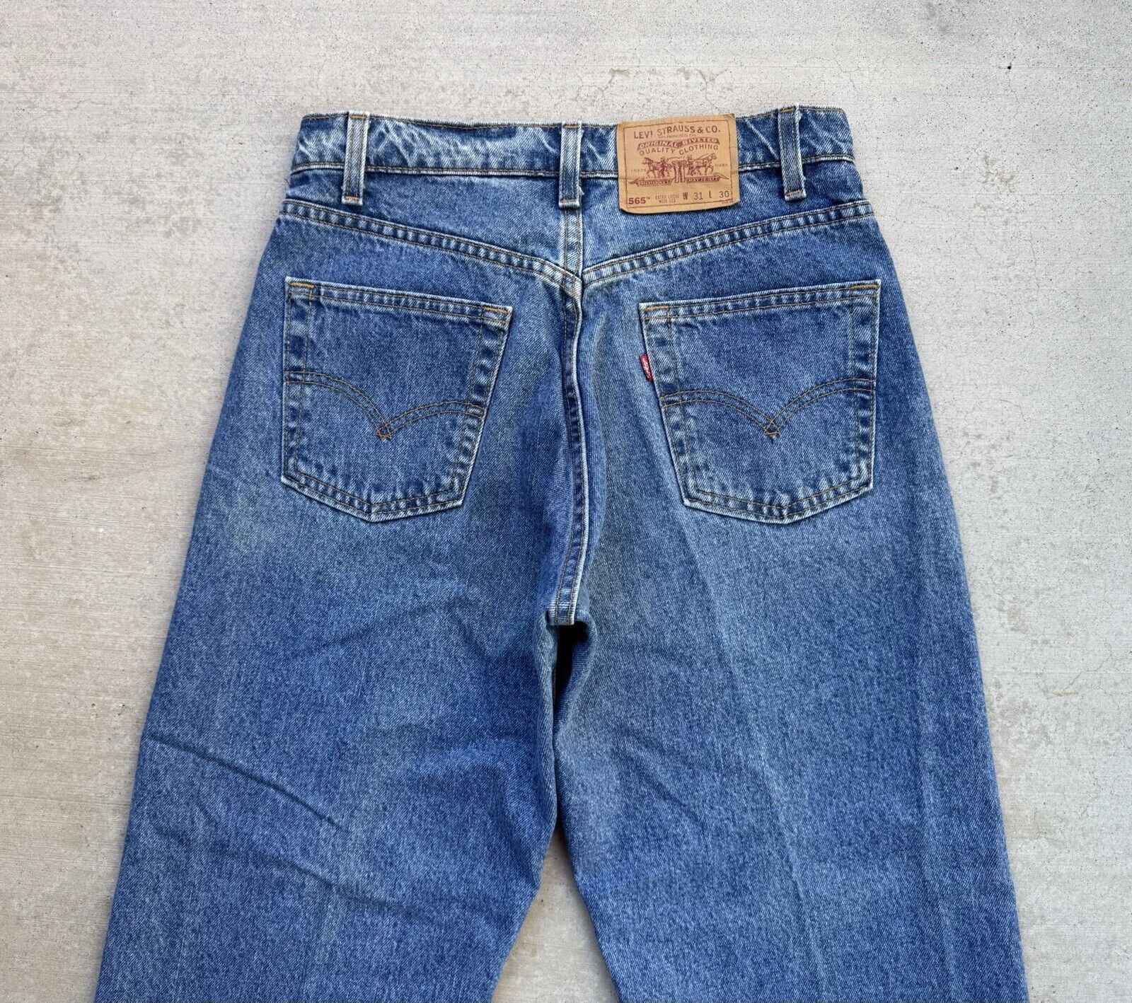 Vintage Levi’s Jeans Men’s 31x28 Blue 565 Baggy L… - image 5