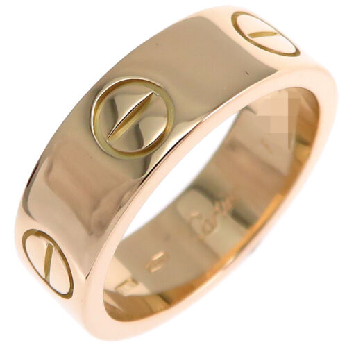 CARTIER #5US Love Ring 750 Yellow Gold #5US Women 