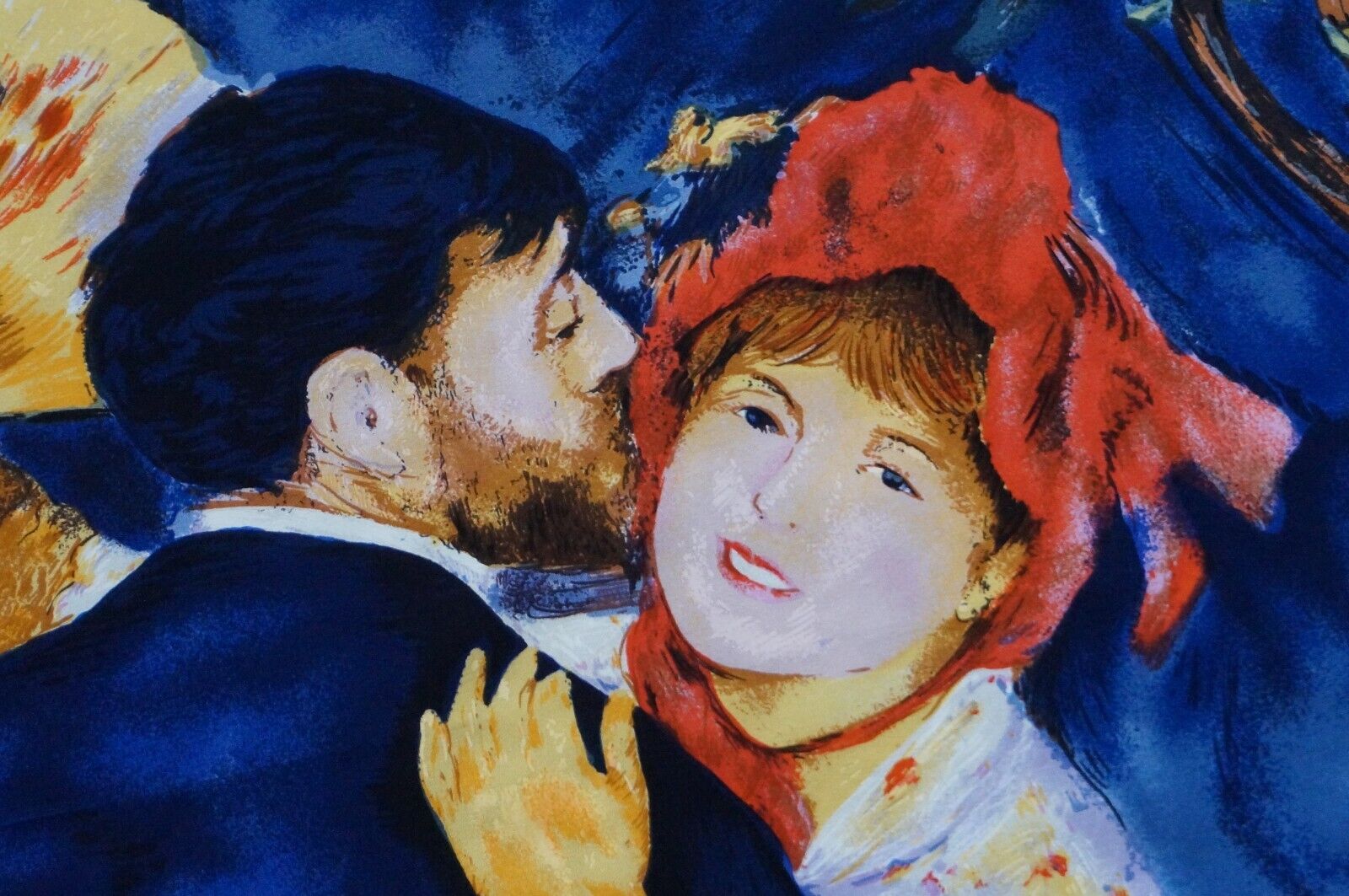 RENOIR vintage silk scarf "Dance In The Country" - image 5